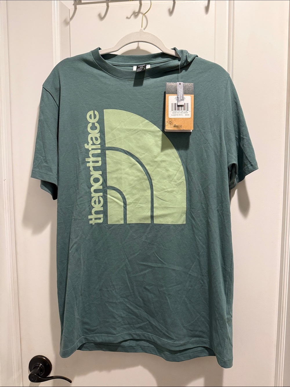 The North Face Men’s Green Logo Short-Sleeve T-Shirt